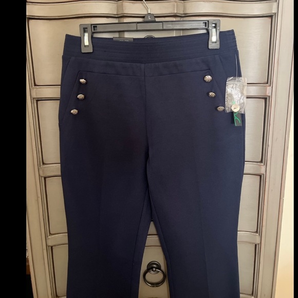 INC pull on flare pants hood buttons size 6 - Picture 13 of 16